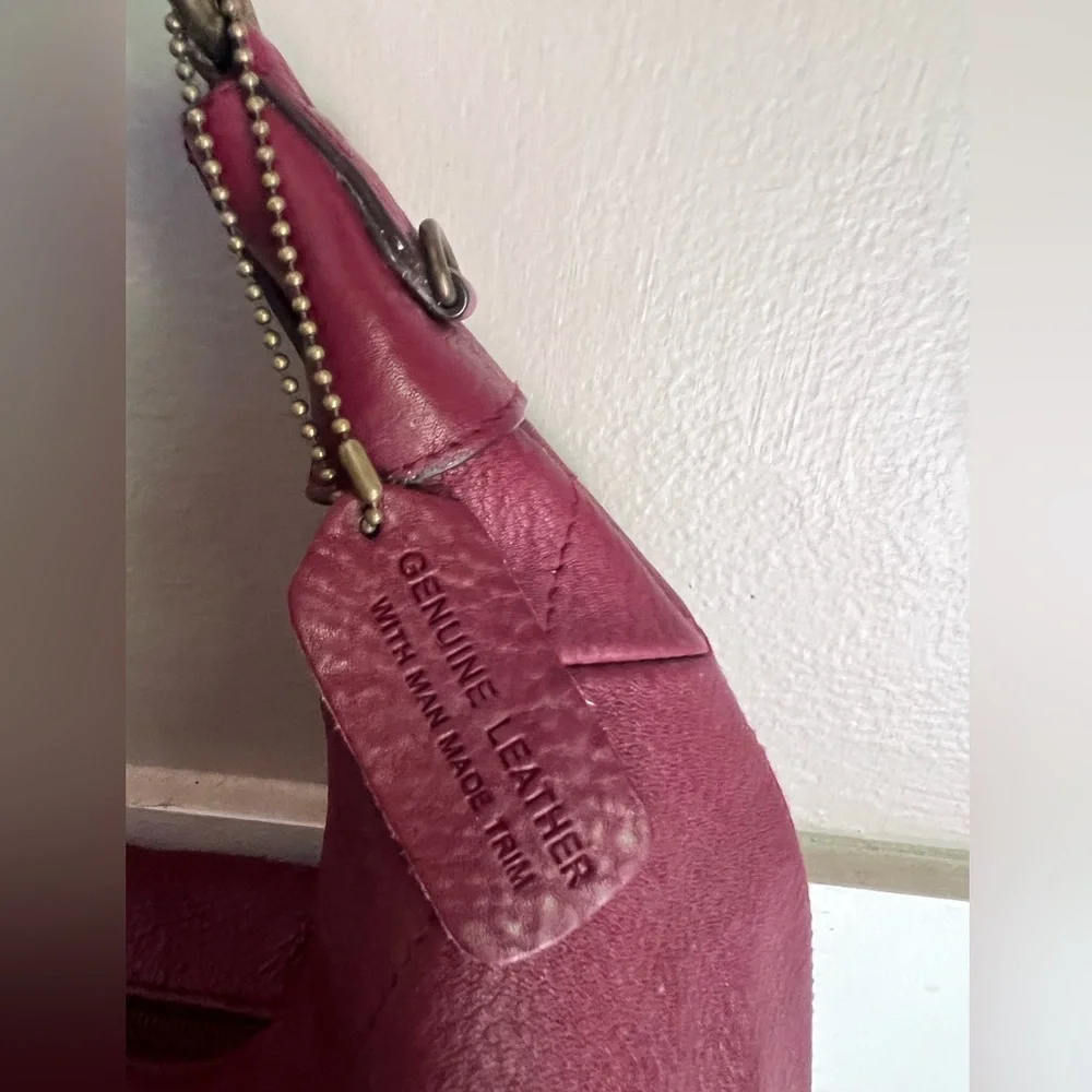 Relativity Plum Leather Hobo Bag